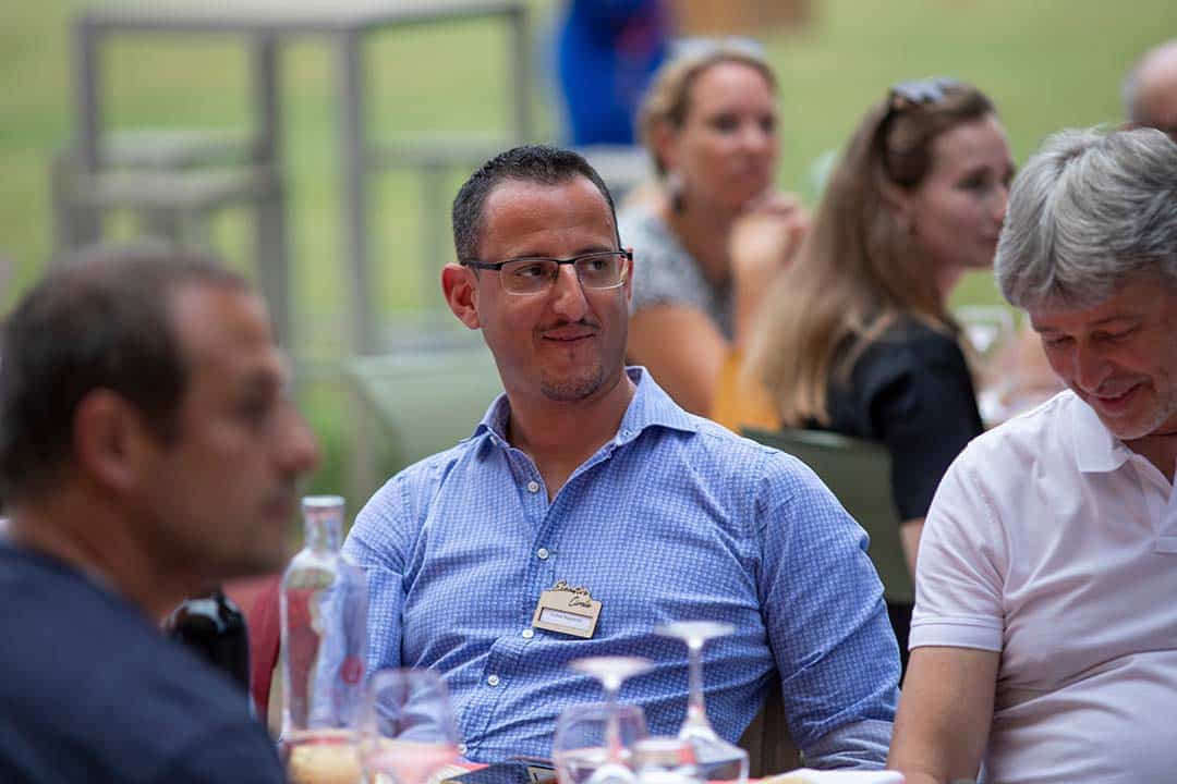 L’Ing. Andrea Magistrelli di Bonomi Acciai durante un momento di relax all’EUROGUSS Executive Circle.