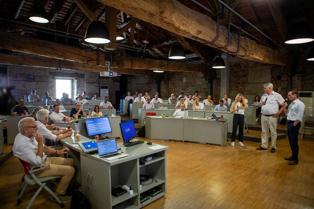 Confronto tra aziende europee durante l’evento EUROGUSS Executive Circle 2025.