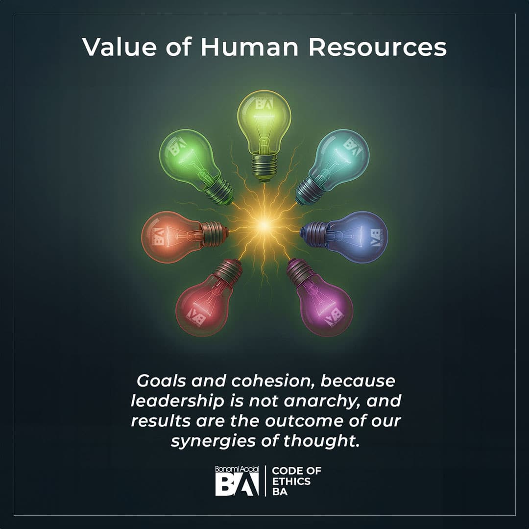 Image representing the value of human resources in an ethical work environment that promotes development, company culture, integrity, and ethical leadership at Bonomi Acciai.