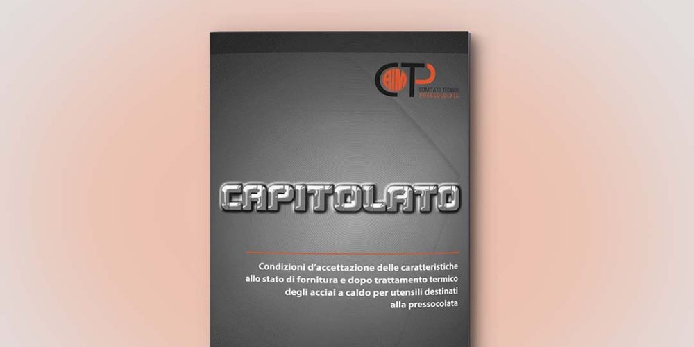 Copertina del Capitolato AIM (Associazione Italiana di Metallurgia), le linee guida ufficiali per la qualità e i test di resilienza degli acciai per pressocolata.