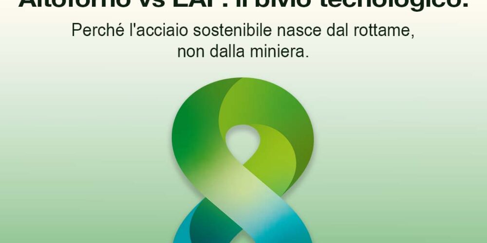 Copertina articolo Bonomi Acciai: confronto tecnologico Altoforno vs EAF per la produzione di Acciaio Green e sostenibilità.