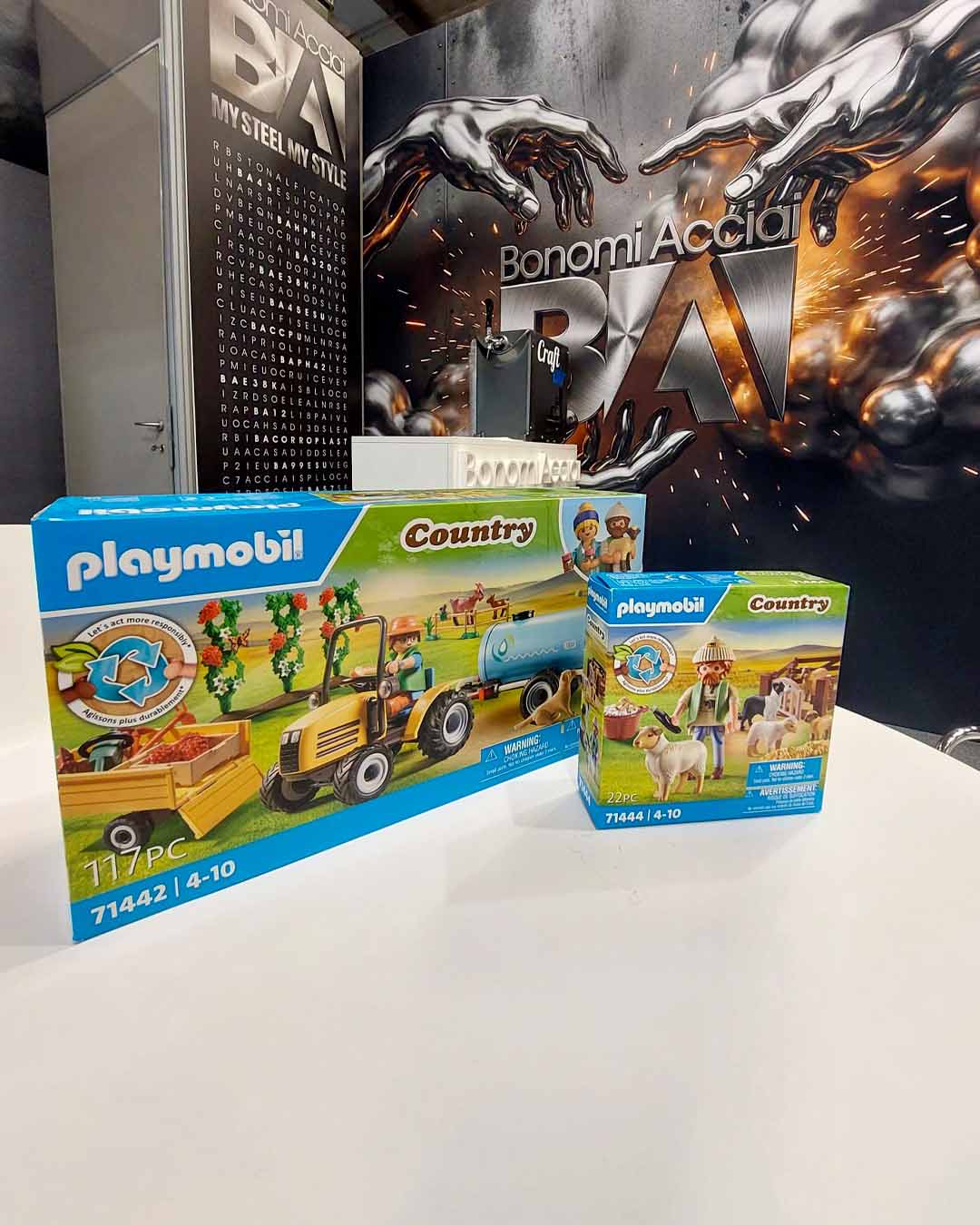 BA_Game Green Steel quiz at the Bonomi Acciai stand during MECSPE 2026, promoting steel sustainability and awareness across the mechanical supply chain.